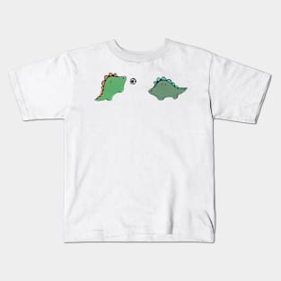 Dino Soccer (Color) Kids T-Shirt